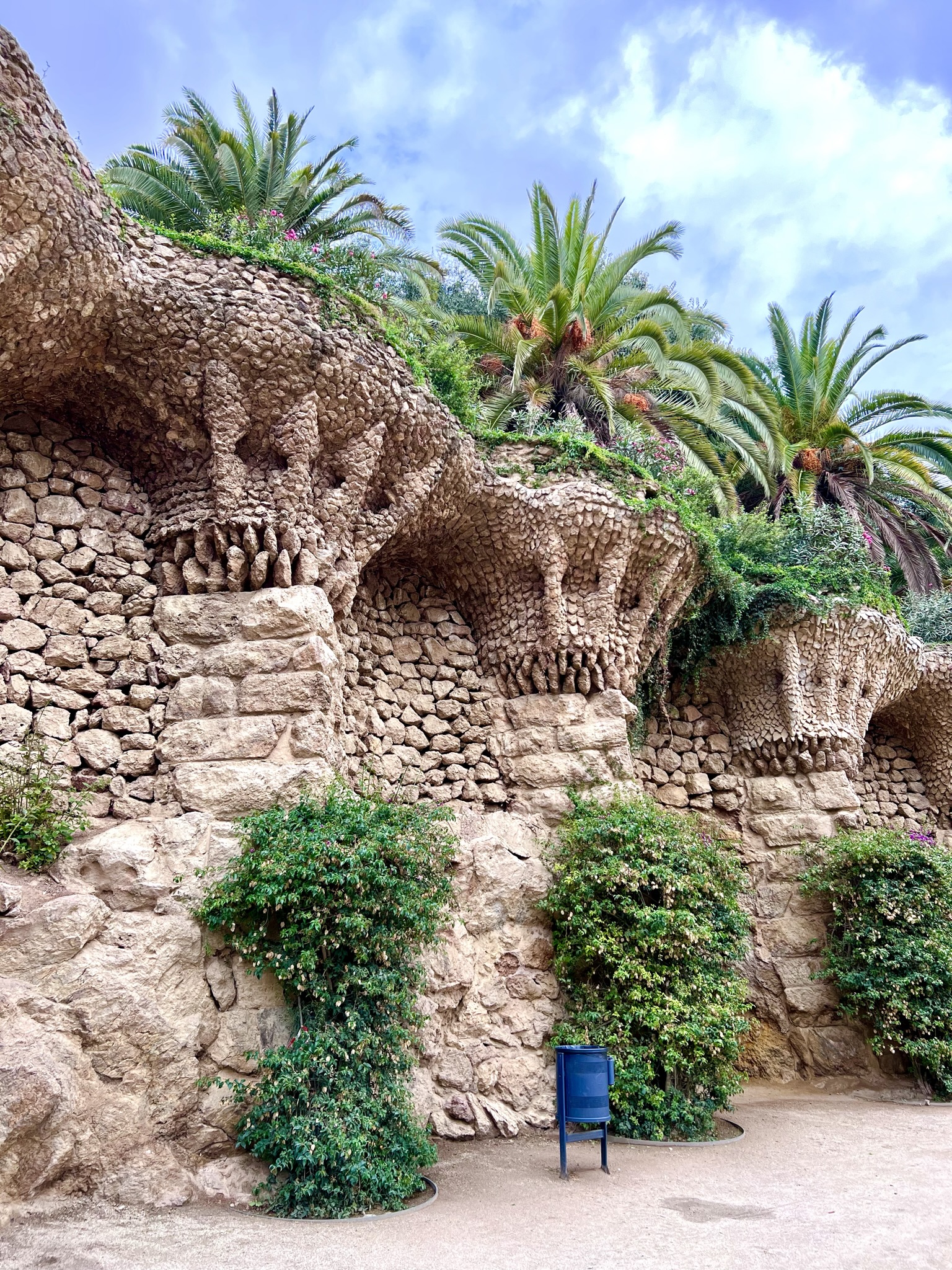 barcelona spanyolország güell park traveladdict